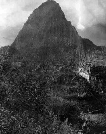 The first picture ever taken from Machu Pucchu (Hiram Bingham)