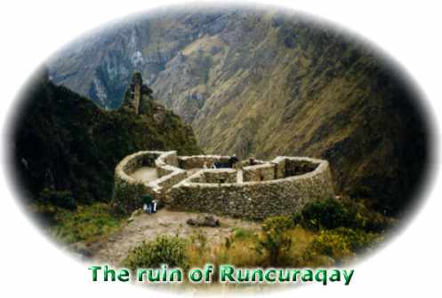 De mooie ruine van Runcuraqay
