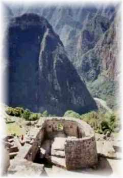Temple of the Sun in Machu Picchu