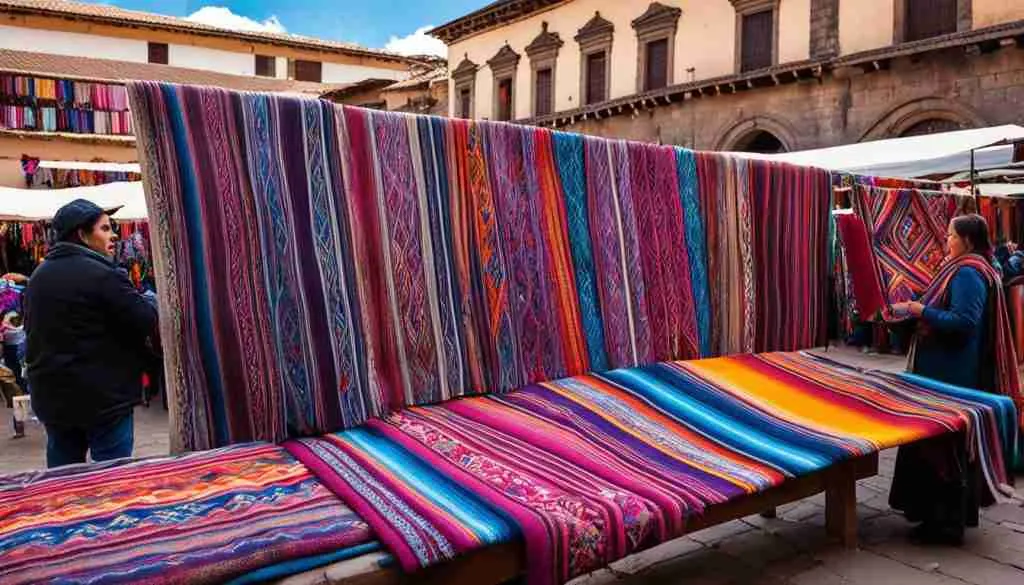 cusco market textiles