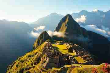 exploring machu picchu