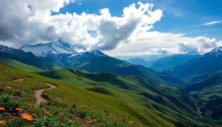 hiking in the andes mountains
